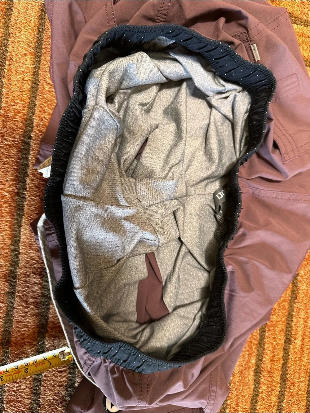 Mauve Athletic Swim/Board Shorts with Contrast Drawstring